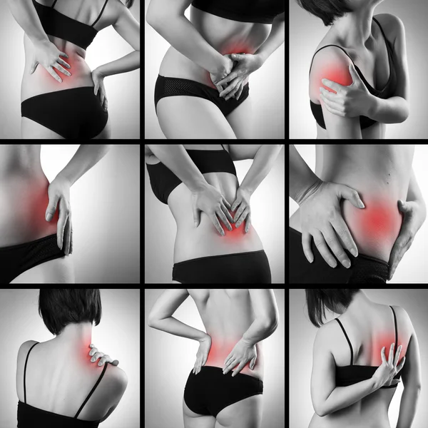 Pain in a woman's body — Stock Photo, Image