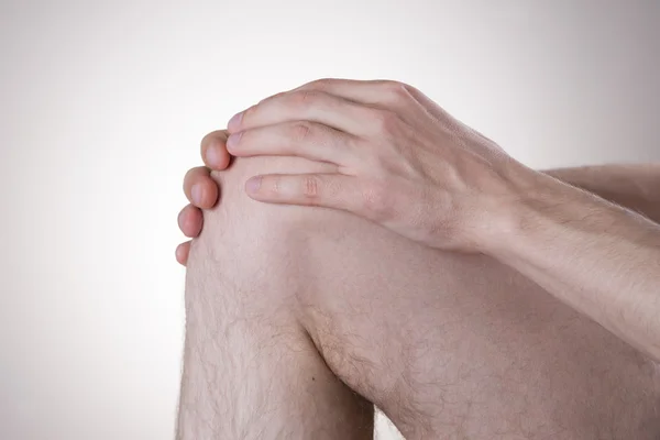 Pain in the knee — Stock Photo, Image