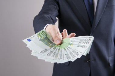 Para Studio ile iş adamı. Yolsuzluk kavramı