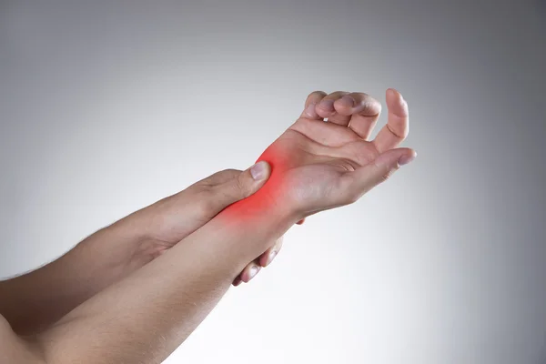 Pain in the joints of the hands — Stock Photo, Image