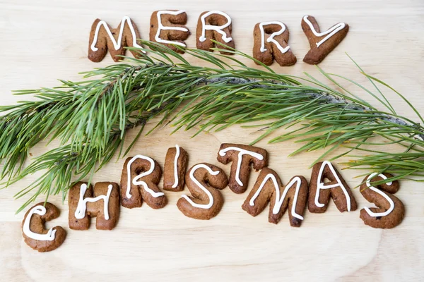 Kerstkoekjes. Gelukkig Nieuwjaar — Stockfoto