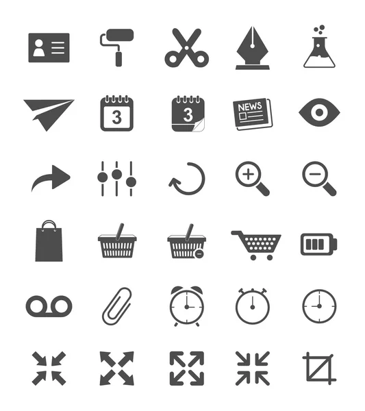 Разные плоские иконы — стоковый вектор