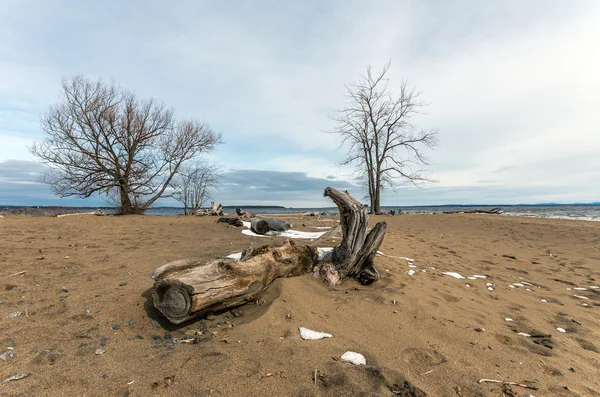 Lake Champlain eary spring — Stock Photo, Image