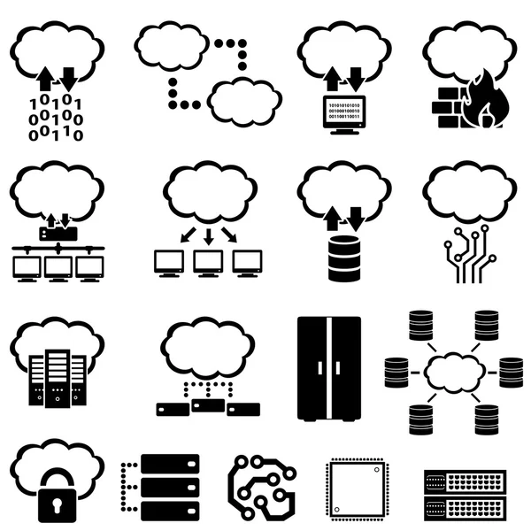 Big data et cloud computing — Image vectorielle
