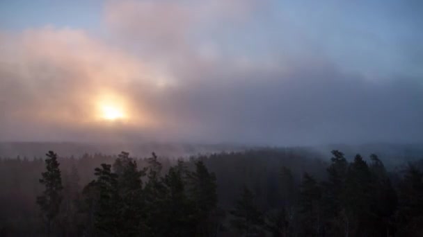 Time lapse lever du soleil . — Video