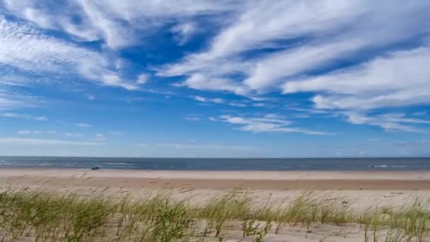 Tempo lapse spiaggia di mare . — Video Stock