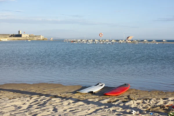 Carcavelos Beach lagúna — Stock Fotó