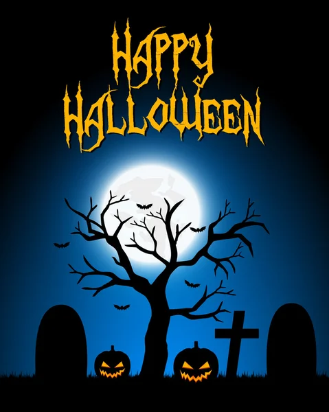 Tarjeta de Halloween — Vector de stock