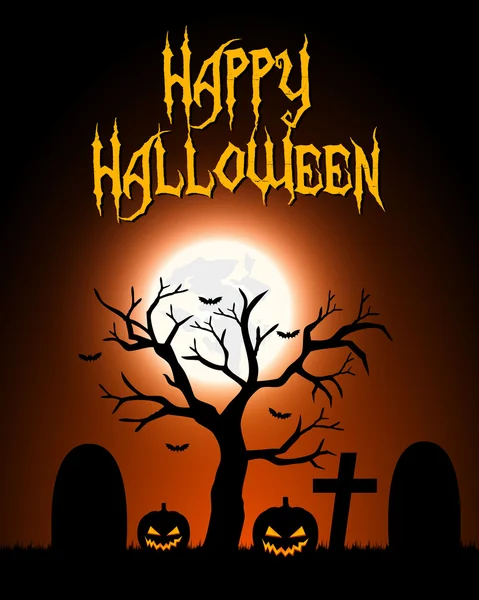 Tarjeta de Halloween — Vector de stock