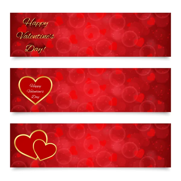Valentine's day banners — Stock Vector