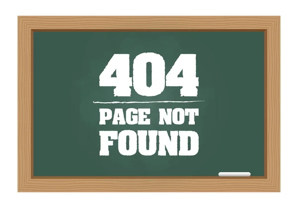 黑板上的 404 错误消息 — 图库矢量图片