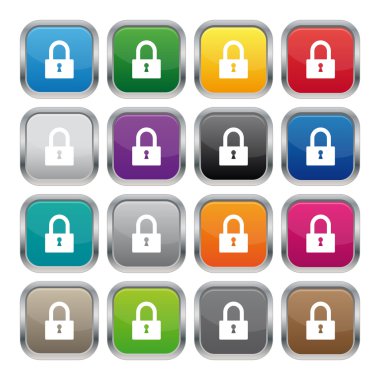 Metalik kare tuşları kilitlemek