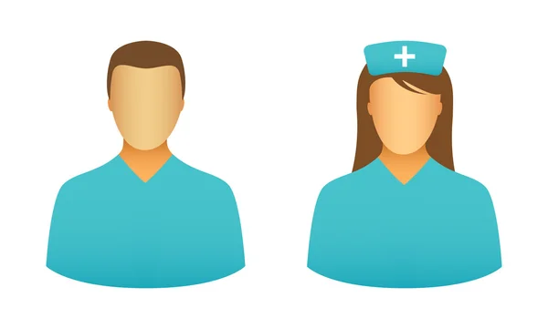 Nurse icons — Stock Vector