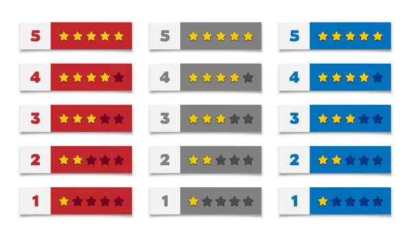 Estrellas de calificación — Archivo Imágenes Vectoriales