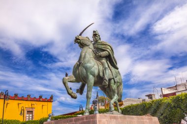 General Ignacio Allende Statue Plaza Civica San Miguel de Allend clipart