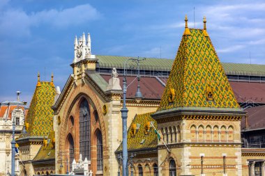 Central Market Hall Budapest Hungary clipart