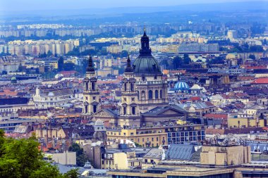 Cityscape Urban Saint Stephens Katedrali Budapeşte Macaristan