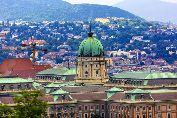 Ponte da Cadeia Rio Danúbio Catedral de Santo Estêvão Budapeste Hungria — Fotografia de Stock