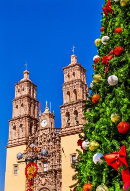 Christmas Tree Parroquia Cathedral Dolores Hidalalgo Mexico clipart