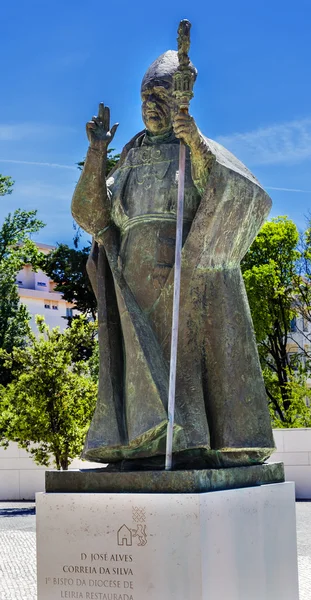 Estatua de Da Silva Basílica de la Señora del Rosario Fátima Portugal — Foto de Stock