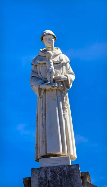 Saint Anthony baby Jesus Staty Basilica of Lady av Rosenkransen Fatima Portugal — Stockfoto