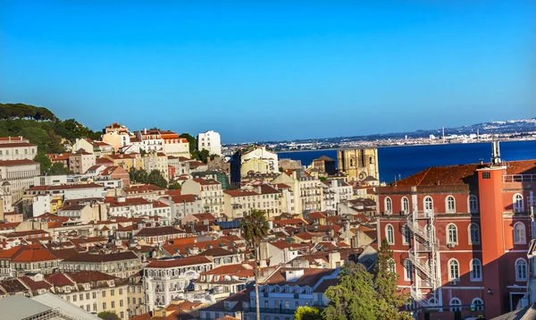Belevedere Miradoura Outlook Cathedral Harbor Lisbonne Portugal — Photo