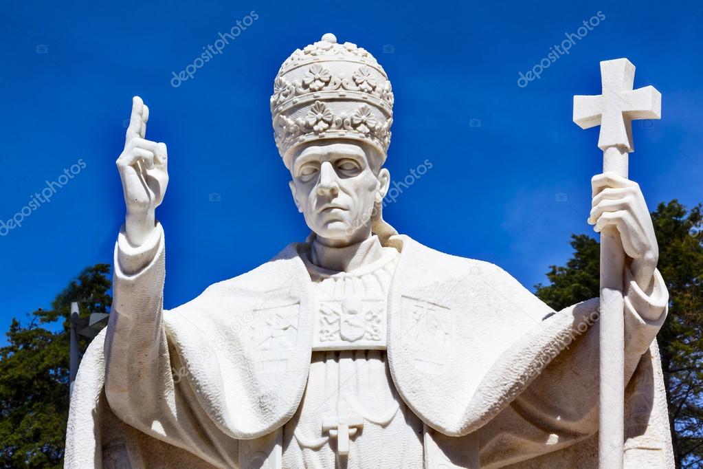 Pope Pius XII Statue Basilica of Lady of Rosary Fatima Portugal