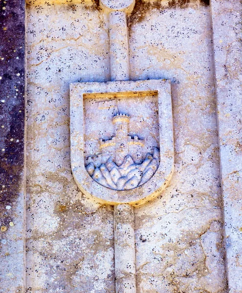 Symbol starověkého města Usseira Aqueduct Obidos Portugalsko — Stock fotografie