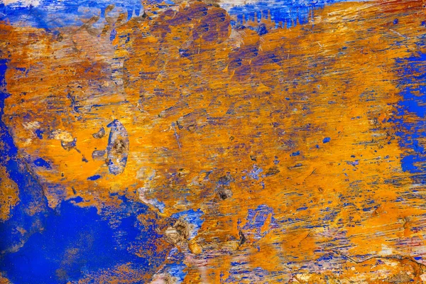 Голубая желтая стена Обидуш Португалия — стоковое фото