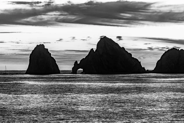 Sunset Rock Formations Arch Archo Los Cabos Cabo San Lucas — Photo