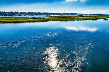 Yelkenliler Bataklık Padanaram Limanı Akbabalar Körfezi Dartmouth Massachusett