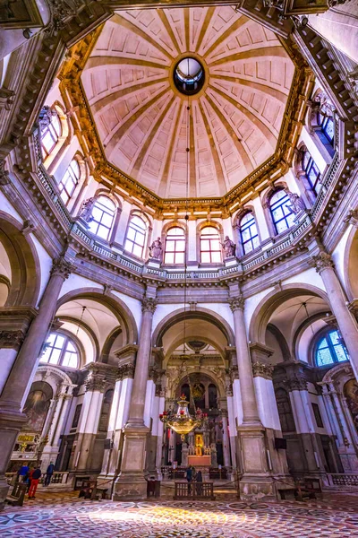 Santa Maria Della Salute Kilisesi Bazilika Kubbesi Venedik Zemin Talya — Stok fotoğraf