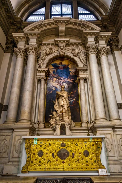 Altar Oro Basílica Santa Maria Della Salute Venecia Italia Compitió —  Fotos de Stock