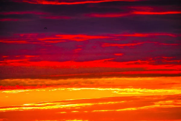 Barevný Blue Red Orange Sunset Pacific Ocean Coastline Canon Beach — Stock fotografie