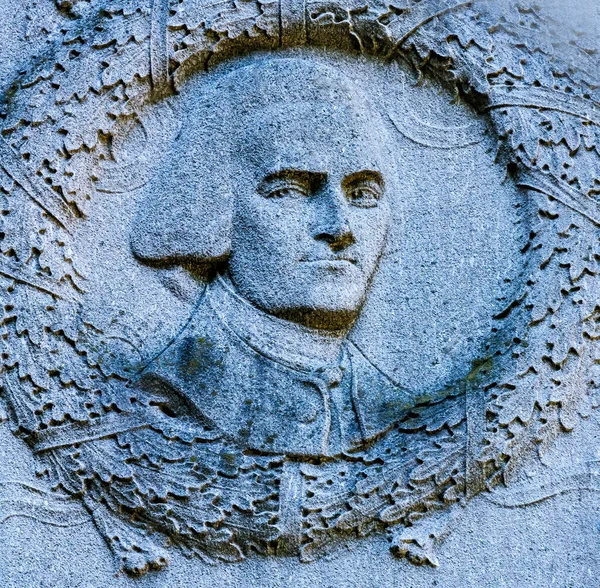 汉考克 John Hancok 格雷夫 西格纳独立宣言 Declaration Independence Granary Burying Ground — 图库照片