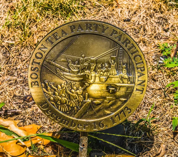 Grave Boston Tea Party Participant Granary Burying Ground Boston Massachusetts — Stock Photo, Image