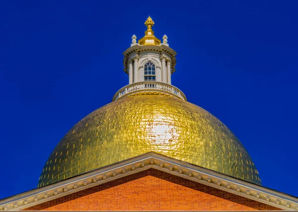 Golden Dome Eyalet Meclisi Eyalet Parlamentosu Boston Massachusetts Valiliği Massachusetts — Stok fotoğraf