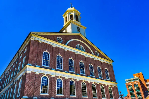 Quincy Market Freedom Trail Boston Massachusetts Construído Início 1800 Como — Fotografia de Stock