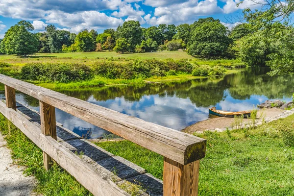 Old North Bridge Concord River Minute Man National Historical Park — Stockfoto