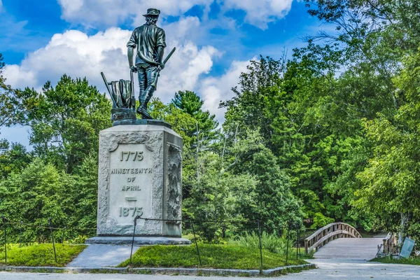 Estatua Del Hombre Minuto Viejo Puente Del Norte Hombre Minuto —  Fotos de Stock