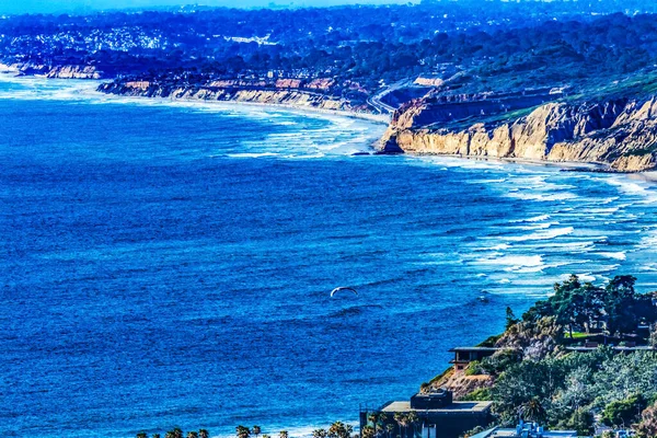 Parasailing Jolla Heights Uitzicht Shores Beach San Diego Californië — Stockfoto