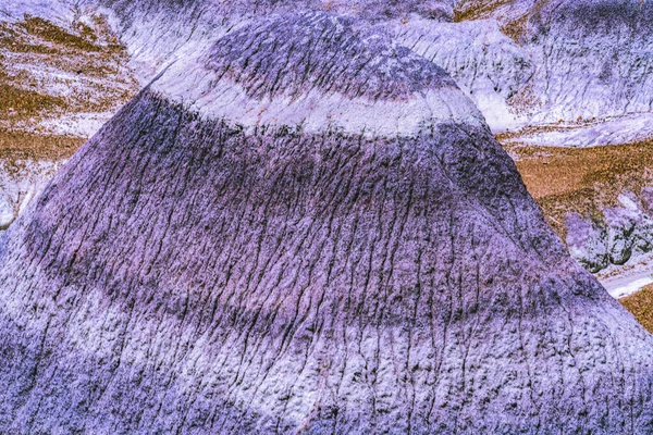 Violett Gebirgstal Blau Mesa Bemalt Wüste Versteinerten Wald Nationalpark Arizona — Stockfoto