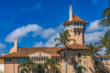 Mar-A-Lago Trump 'ın Eski Başkanlık Konutu Ulusal Tarihi Tarihi Palm Beach Florida 