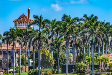 Mar-A-Lago Trump 'ın eski başkanının Ulusal Tarihi Tarihi Palm Beach Florida 