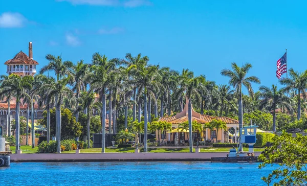 Mar Lago Trump Presidente House National Historic Landmark Palm Beach — Foto de Stock