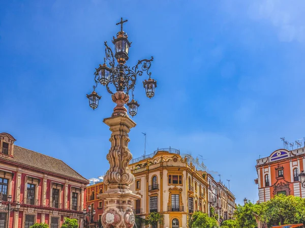 Plaza Contratacion Kathedraal Sevilla Andalusië Spanje — Stockfoto