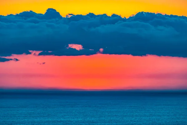 Zonsondergang Jolla Heights Overzie Pink Skies Clouds Pacific Ocean San — Stockfoto