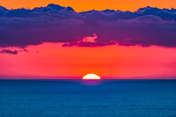Nach Sonnenuntergang Jolla Heights Blick Auf Rosa Himmel Wolken Pazifik — Stockfoto