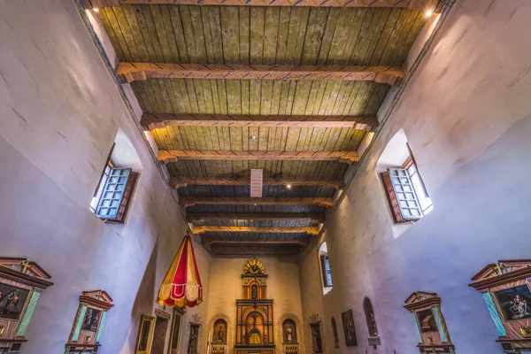 Basilika Altar Mission San Diego Alcala Kalifornien Grundades 1769 Junipero — Stockfoto