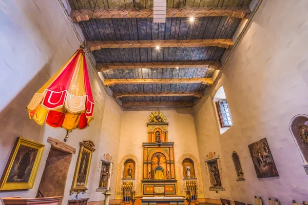 Basilica Altar Mission San Diego Alcala California Fundada 1769 Por —  Fotos de Stock